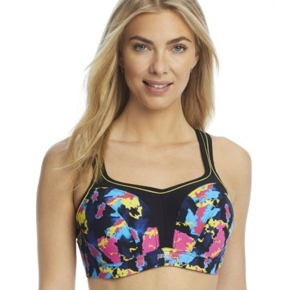 Panache Other - Panache Women's ELECTRIC PRINT Full-Busted Underwire Sports Bra 36DD Multicolor